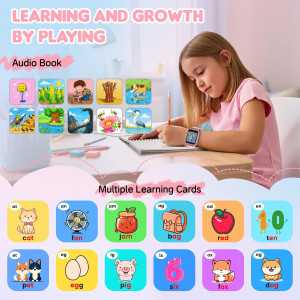 Kids Smart Watch for Girls Age 5-12 with HD Camera, Touchscreen, Games, Alarm, Pedometer & Audiobook Gifts