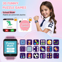 Montre Enfant Fille 5-12 ans : Caméra, Jeux, Cadeau Noël