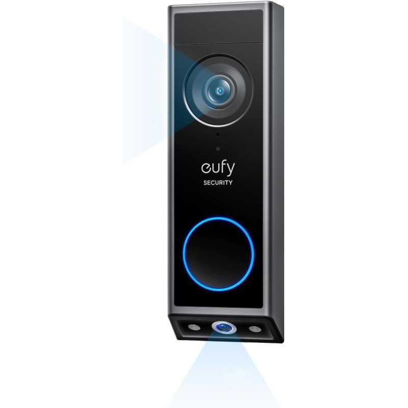 Eufy E340 Sonnette Vidéo Sans Fil 2K HD, Vision Nocturne Couleur