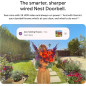 Google Nest Doorbell 3e Gén, Filaire, Vidéo 2K, Vision Nuit, Audio Bidirectionnel, 2025, Couleur Snow Google Nest Doorbell 3e Gén, Filaire, Vidéo 2K, Vision Nuit, Audio Bidirectionnel, 2025, Couleur Snow