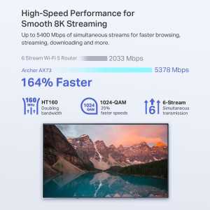Routeur WiFi 6 TP-Link AX5400 Archer AX73 - Dual Band Gigabit