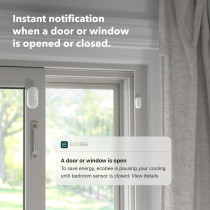 Ecobee Smart Sensor 2-Pack for Doors & Windows - WiFi Security & Energy