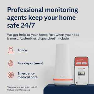 SimpliSafe 8-Piece Wireless Home Security System with Optional 24/7 Monitoring, Alexa & Google Compatible, White