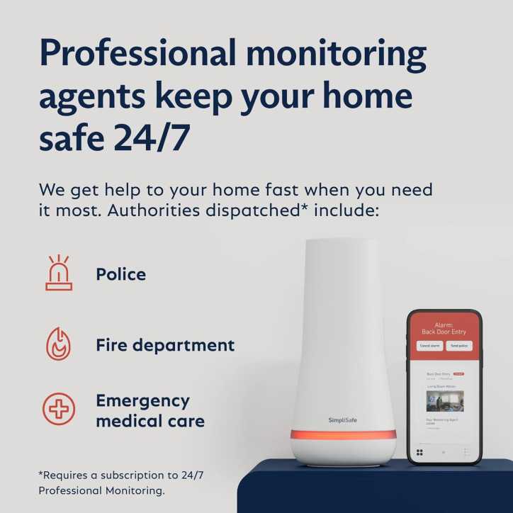 Système de Sécurité Domestique Sans Fil SimpliSafe 8 pièces - Surveillance 24/7 Optionnelle - Alexa & Google Compatible Système de Sécurité Domestique Sans Fil SimpliSafe 8 pièces - Surveillance 24/7 Optionnelle - Alexa & Google Compatible