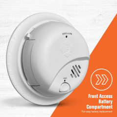 First Alert SMI100 Battery-Operated Smoke Alarm, 2-Pack - Reliable Safety