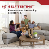 Kidde Smoke Detector with 10-Year Battery & LED Warning Indicators