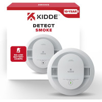 Détecteur de fumée Kidde 10 ans avec voyant LED et batterie