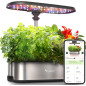 LetPot LPH-SE Smart Hydroponics Garden Kit, 12 Pods, WiFi & APP Controlled, 24W LED, 5.5L Tank, Timer
