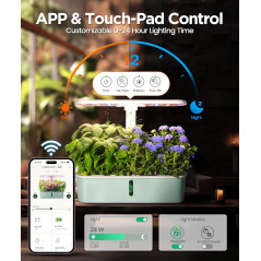 LetPot LPH-Air Smart Hydroponic Garden Kit with WiFi & Adjustable Grow Light