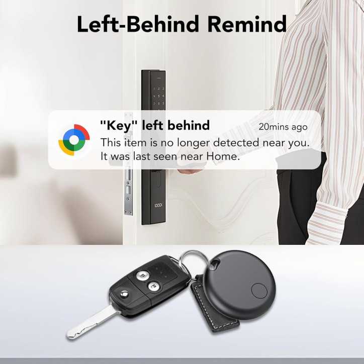 Air Tracker Tag 4-Pack for Android, Bluetooth GPS Item Finder, Smart Tracker for Keys, Wallet, Luggage – No Monthly Fee