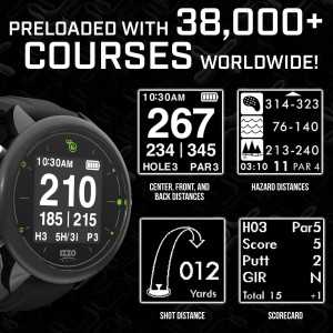 Izzo Golf Swami GPS Watch with Personalized Club Recommendations and Advanced Course Mapping