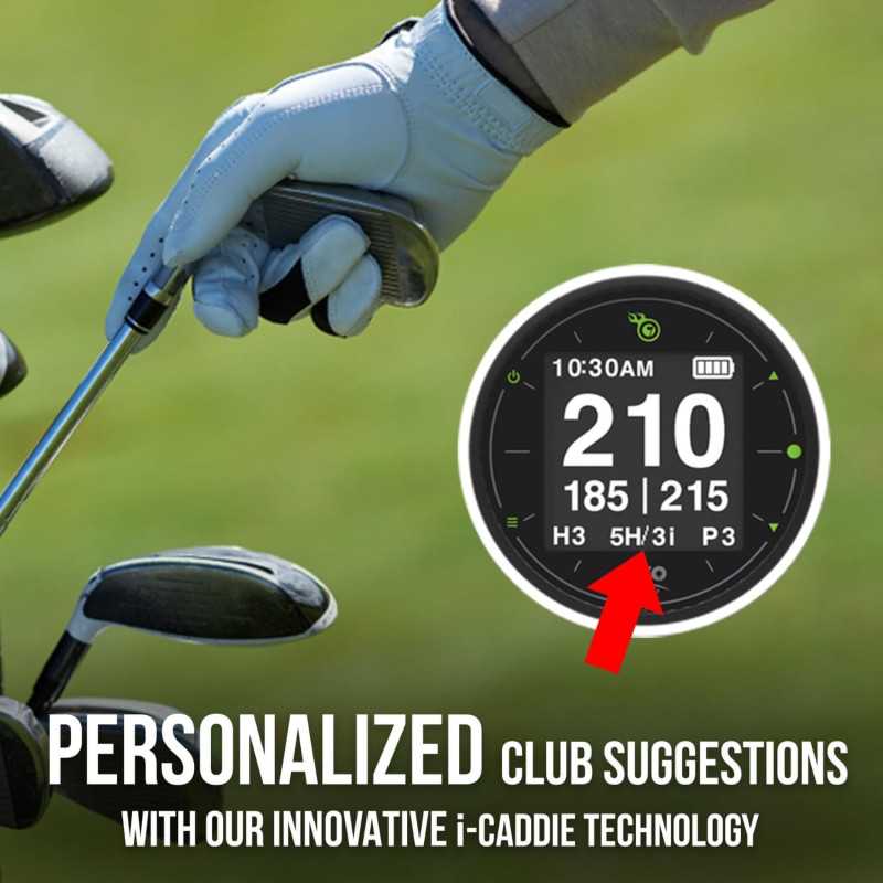 Izzo Golf Swami : Montre GPS avec Suggestions de Clubs Personnalisées