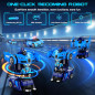Voiture Télécommandée Transformable en Robot, Rotation 360°, LED, Mode Démo, Facile à Utiliser, 2.4GHz, Cadeau Noël Enfants