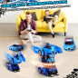 Voiture Télécommandée Transformable en Robot, Rotation 360°, LED, Mode Démo, Facile à Utiliser, 2.4GHz, Cadeau Noël Enfants