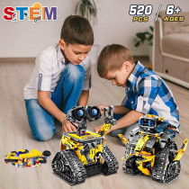 HOGOKIDS 5-in-1 Remote & APP Controlled Robot Building Set - 520 Pcs STEM Toys for Kids 6+