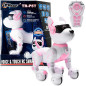 Top Race Pink Robot Dog - Interactive Remote Control Smart Pet with Voice Commands, Dancing & Touch for Kids 3+