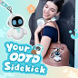 ENERGIZE LAB Eiliko Aquamarine - Robot Porte-Bonheur AI, Bijou Électronique Amusant pour Couples et Amis ENERGIZE LAB Eiliko Aquamarine - Robot Porte-Bonheur AI, Bijou Électronique Amusant pour Couples et Amis