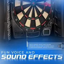 Franklin Sports Soft Tip Electronic Dartboard Set with Digital Scoreboard