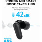 Soundcore P30i Wireless Earbuds by Anker, Noise Cancelling, 45H Playtime, IP54, Bluetooth 5.4, Black