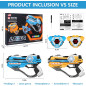 Laser Tag Guns Set of 2 with LED Score Display Vests, Fun Birthday Gift for Kids Ages 6+ Teens & Adults