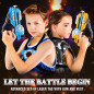 Set de 2 Pistolets Laser avec Gilets Score LED Digitale - Jeu Famille, Cadeau Anniversaire Enfants 6+ Set de 2 Pistolets Laser avec Gilets Score LED Digitale - Jeu Famille, Cadeau Anniversaire Enfants 6+