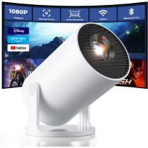 Mini Projecteur CLOKOWE WiFi Bluetooth, 1080P, Rotation 180°
