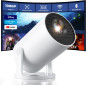 CLOKOWE Mini WiFi Bluetooth Projector, 180° Rotation, Auto Keystone, 1080P, HDMI/USB/Smartphone Compatible CLOKOWE Mini WiFi Bluetooth Projector, 180° Rotation, Auto Keystone, 1080P, HDMI/USB/Smartphone Compatible
