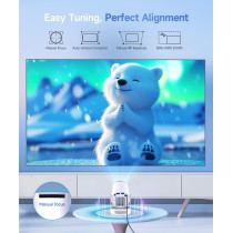 Magcubic Mini Projector 4K WiFi 6 Bluetooth 5.4 Portable with 5W Speaker