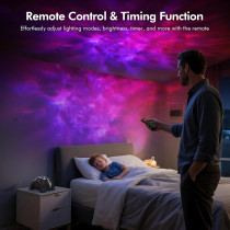Rossetta Galaxy Projector with Bluetooth Speaker, Timer & Night Light