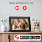 Frameo Cadre Photo Numérique 10,1 WiFi HD IPS Tactile 32 Go Partage Mobile & Auto-Rotation Mural