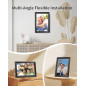 Cadre Photo Numérique Frameo 10,1 WiFi HD IPS Tactile 1280x800, Auto-Rotation, Mural, Partage Instantané