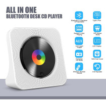 Gueray Portable Bluetooth CD Player with HiFi Speakers & FM Radio