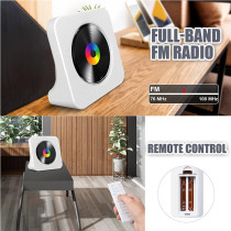 Lecteur CD Bluetooth Portable Gueray avec Radio FM et USB