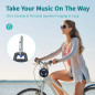 Haut-parleur Bluetooth EBODA étanche IP67, portable, flottant avec LED, 2000mAh, stéréo sans fil - Noir Haut-parleur Bluetooth EBODA étanche IP67, portable, flottant avec LED, 2000mAh, stéréo sans fil - Noir