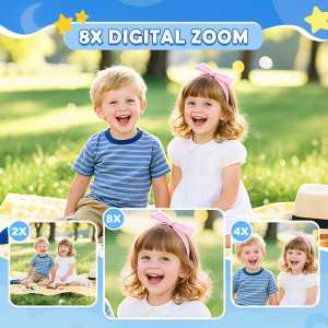Caméra Enfant HD Desuccus avec Carte 32GB - Jouet Noël Anniversaire Garçons Filles 3-9 ans (Bleu)
