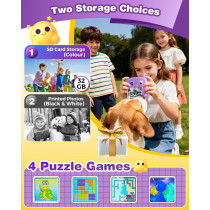 Appareil Photo Enfants Instantané - Cadeau Anniversaire Noël