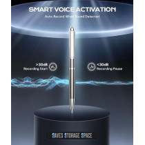 Enregistreur Vocal 64GB Type-C, Réduction Bruit IA, 90 Jours