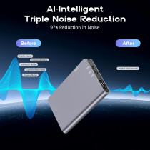 64GB Digital Voice Recorder - 40H Voice Activated with AI Noise Reduction