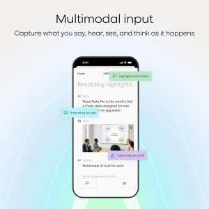 Enregistreur Vocal AI Plaud Note, Transcription & Résumé, 64GB