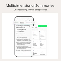 Enregistreur Vocal AI Plaud Note, Transcription & Résumé, 64GB