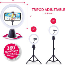 Canal Toys Studio Creator 360 Vidéo Kit avec Fond Vert, Trépied, Suivi Visage/Mouvement, Anneau Lumineux 10