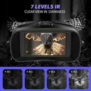 4K Night Vision Goggles with 5000mAh Battery & 32GB Storage - Black