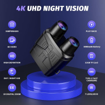 Jumelles Vision Nocturne 4K avec Écran HD et Batterie 5000mAh