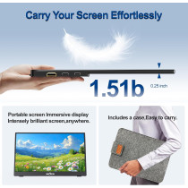 InnoView 15.6 Portable Monitor 1080P with Adjustable Stand & Sleeve