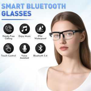 Smart Bluetooth Glasses with Open-Ear Audio, Photochromic Lenses & IPX4