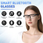 Lunettes Intelligentes Bluetooth Unisexes avec Son Ouvert, Verres Photochromiques & Assistant Vocal Lunettes Intelligentes Bluetooth Unisexes avec Son Ouvert, Verres Photochromiques & Assistant Vocal