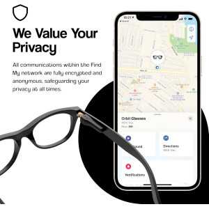 ORBIT x Glasses Tracker for Apple Find My (iOS Only) – Locate Your Glasses Easily, No Android Support
