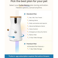 Furbo 360° Dog Camera with Treat Dispenser, 2-Way Audio & Safety Alerts - Requires 3mo Subscription