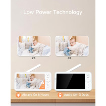 ARENTI Baby Monitor with 2 Cameras, 2K WiFi 6, Night Vision & App