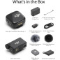 DJI Mic Mini (2 émetteurs + 1 récepteur) - Micro-cravate sans fil ultraléger, 48h, réduction bruit, vlog
